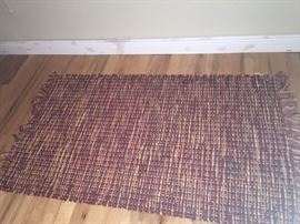 Small woven area rug