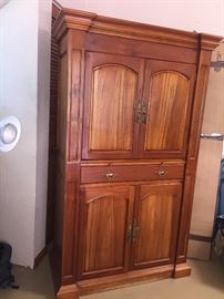 Tall wood Bar unit or pantry closet