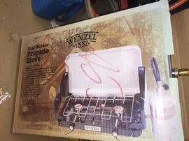 Dual burner propane stove