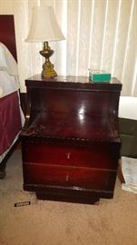 One of a pair of end tables