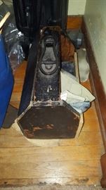 Old shoe shine box