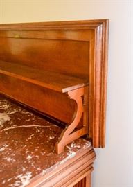 BUY IT NOW!  Lot #404, Vintage French Flip-Top Sideboard with Marble Top (Approx. 43" L x 18" W x 36-1/2" H to Marble Top, Piece is 54-1/4" H with Top Up), Very Good Condition, $500