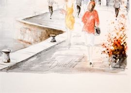 Original Framed Artwork, Signed (Paris Scene)