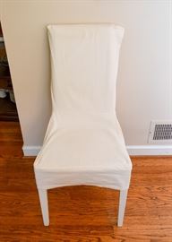 BUY IT NOW!  Lot #408, French Country Painted Crackle Finish Dining Table with 2 Captains Chairs & 6 Side Chairs, Comes with 2 Leaves (Approx. 66" L x 44" W x 30" H, Leaves add 18" each), $500