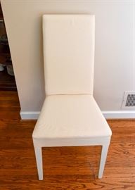 BUY IT NOW!  Lot #408, French Country Painted Crackle Finish Dining Table with 2 Captains Chairs & 6 Side Chairs, Comes with 2 Leaves (Approx. 66" L x 44" W x 30" H, Leaves add 18" each), $500