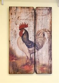 French Country Rooster & Hen Wall Hangings
