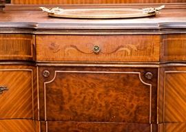 BUY IT NOW!  Lot #412, Gorgeous 4-Piece Vintage Art Deco Bedroom Set (Includes Full Size Bed, Vanity, Lowboy Dresser w Mirror & Highboy Dresser), $1,800