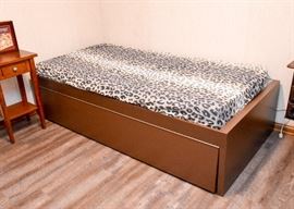 Twin Platform Bed with Storage