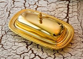 Gold Butter Dish