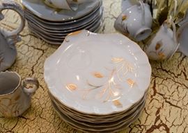 Vintage Lefton China Luncheon Plate & Teacup Set