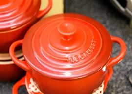 Set of 4 Le Creuset Individual Serving Dutch Ovens