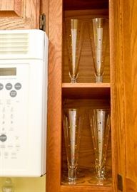 Polka Dot Champagne Flutes