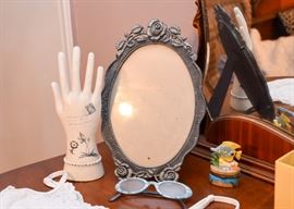 Vanity Items, Picture Frames, Trinket Box, Reading Glasses