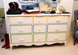 Painted 9-Drawer Chest / Dresser (There is also a highboy dresser to match this one, not shown)