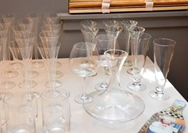 Carafe / Decanter, Wine Glasses, Champagne Flutes