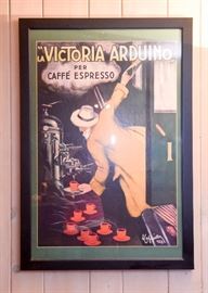 Framed Vintage Style Espresso Poster
