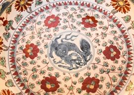 Vintage Chinese Serving Bowl (Dragon)