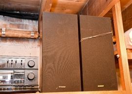 Vintage Fisher Receiver & Dual Cassette Deck Stereo with Speakers