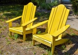 Yellow Adirondack Outdoor Chairs