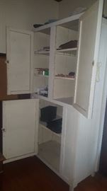 Storage Cabinet with Doors Open