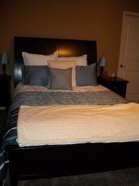 NFM queen bedroom 4 piece bedroom set ..like new only used 2 times.Bedding and pillows not included