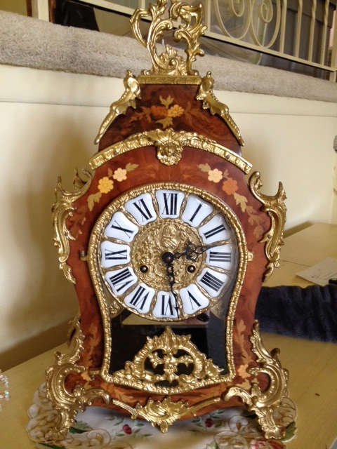 Franz Hermie clock-ornate and mint condition