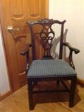 Set of two Chippendale lovely arm chairs