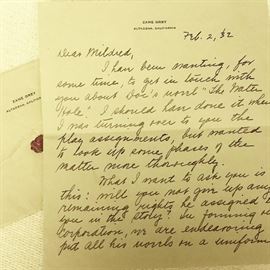 Letter from Dolly Grey