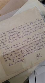 Signed Zane Grey Hand Written Letter 