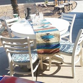 Antique Painted Table and Chairs