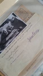 Signed Legal Paper Zane Grey convey title of Play 