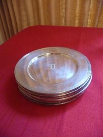 SET OF STERLING PLATES