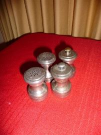2 SETS STERLING GRINDER SALT/PEPPER