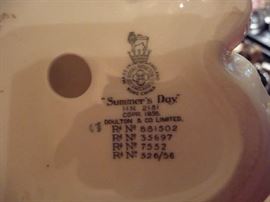 STAMP ON BOTTOM OF ONE