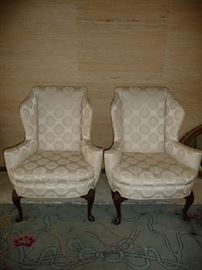 2 UPHOLSTERED ARMCHAIRS