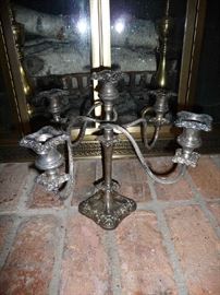 SILVER PLATED CANDELABRA