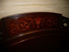 CLOSEUP OF DETAIL ON HEADBOARD