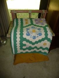 VINTAGE LUGGAGE HOLDERS, BLANKETS