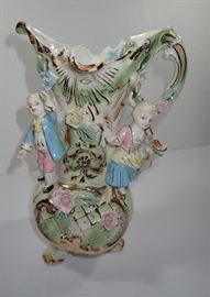 PAINTED VICTORIAN PITCHER