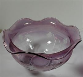 CRYSTAL ETCHED BOWL