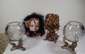 CRYSTAL CANDLE HOLDS / MASK