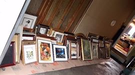 LOTS OF ART WORK WE ARE LOOKING AT OVER 100 PIECES WILL BE ON DISPLAY.