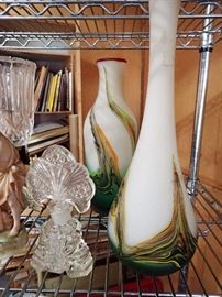 BLOWN GLASS VASES / PERFUME BOTTLES