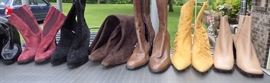 DESIGNER BOOTS AND SHOES DOZENS TO CHOOSE FROM...