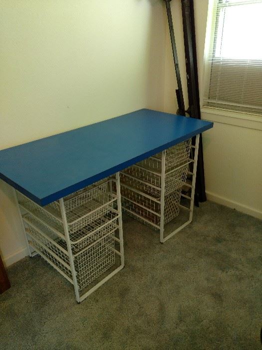 Desk with drawers. $30