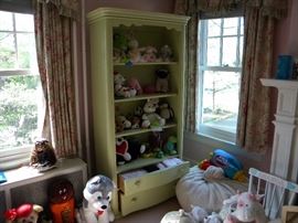 This piece and all the dolls are for sale. Also, the curtains are for sale.