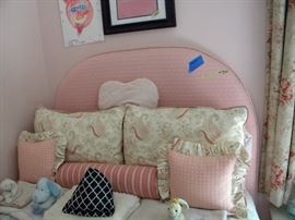 The headboard is for sale