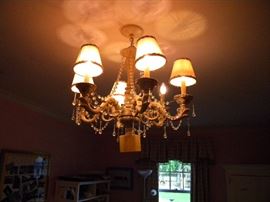 One of several light fixtures that are for sale.