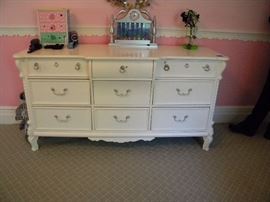 This is the dresser in the second girl's room that is for sale.