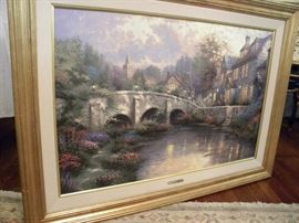 Large Thomas Kinkade painting